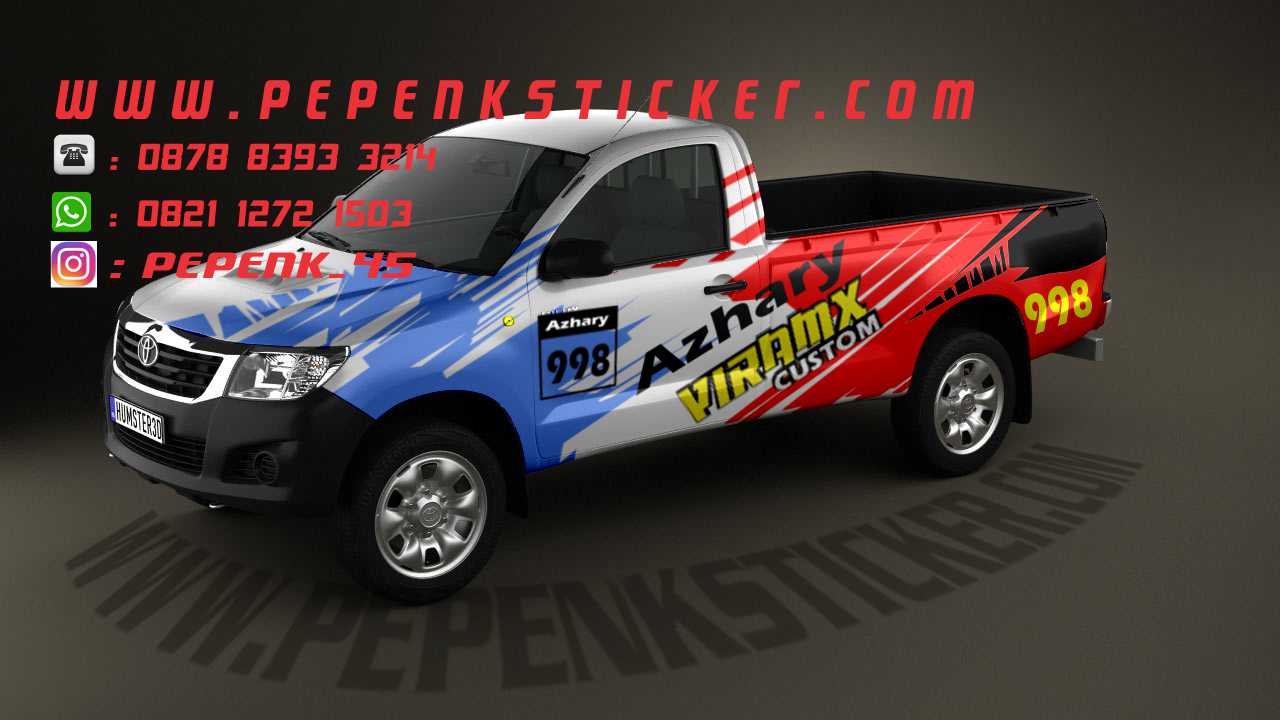 44 Info Top Cutting Sticker Mobil Pick Up Hilux Tahun Ini Otomotif