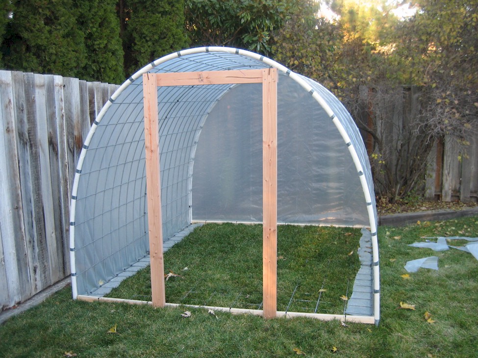 wood frame greenhouse plans