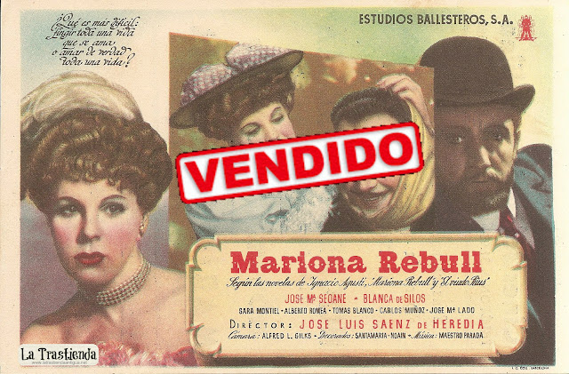 Mariona Rebull - Folleto de mano - Cine español - Sara Montiel