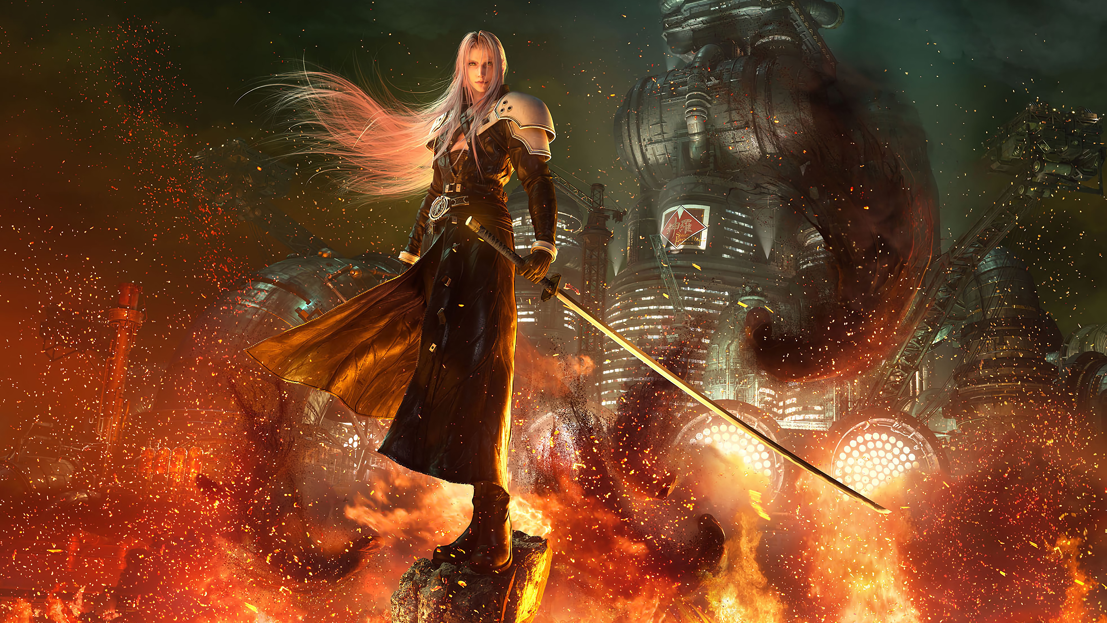 Sephiroth Final Fantasy 7 Remake 4k Wallpaper 29