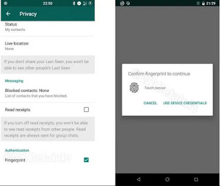 Cara Mengunci WhatsApp dengan Finger Print dan Face Unlock Step By Step