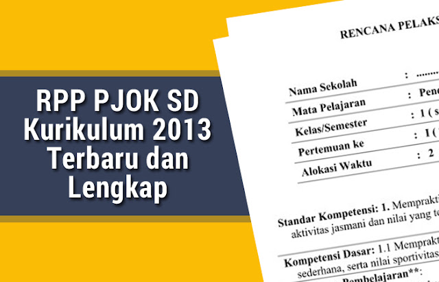 RPP PJOK SD Kurikulum 2013