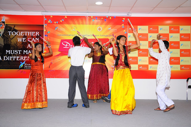 Visually Challenged Children Performing