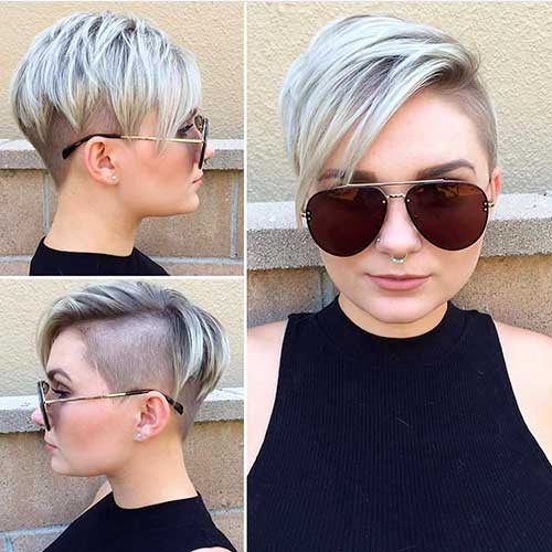 15 popular short hairstyles for round face shape choppy layered pixie