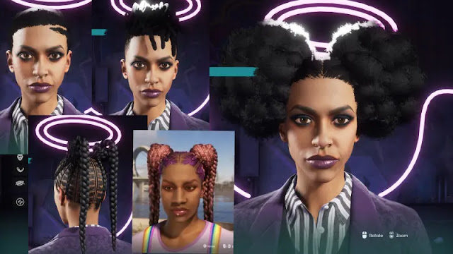 cute black hairstyles in video games