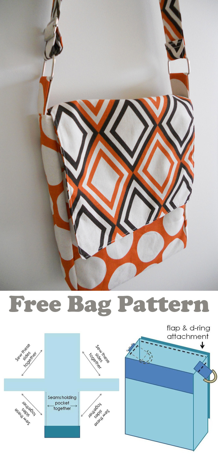 Free Messenger Bag Pattern & Tutorial