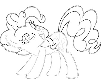 #10 Pinkie Pie Coloring Page