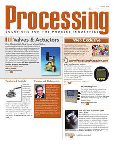 Processing. Solutions for the process industries - January 2010 | ISSN 2641-6581 | TRUE PDF | Mensile | Professionisti | Meccanica | Tecnologia | Industria | Progettazione
Processing serves professionals across the process industries.