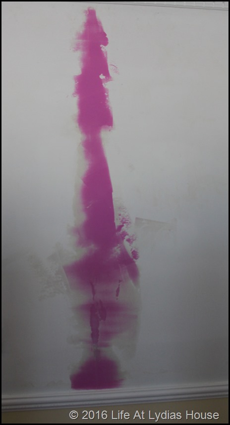 spackle over seams