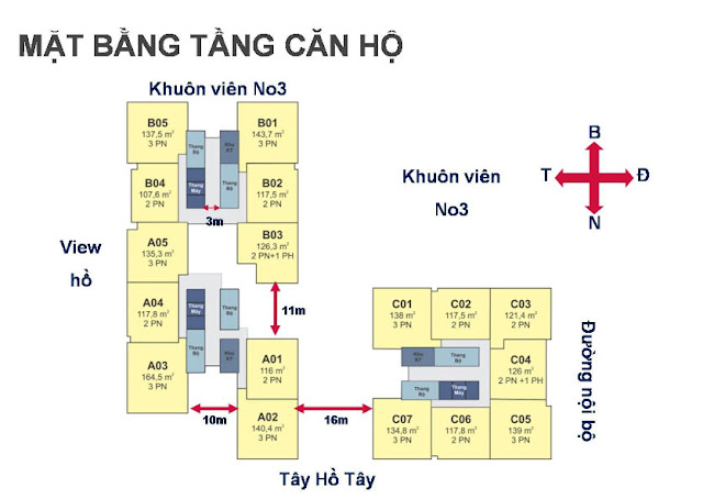 tòa T3 T4 khối N03 Chung cư Ngoại Giao Đoàn - Horizon Tower