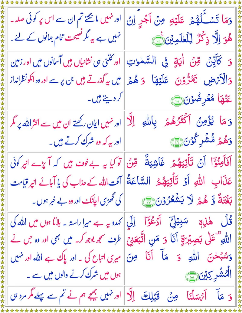 Surah Yusuf with Urdu Translation,Quran,Quran with Urdu Translation,