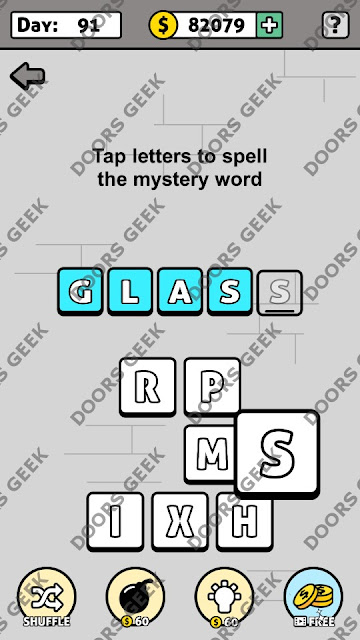 Words Story Day 91 Answer, Cheats, Solution