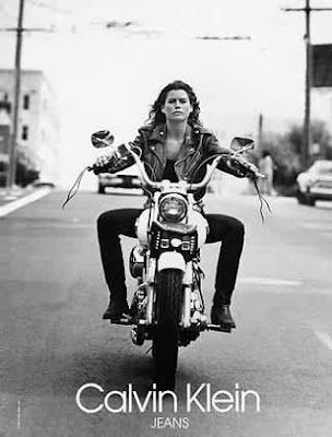 I loved Carre Otis's bikergirl Calvin Klein ads in the early'90s