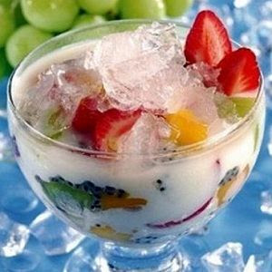 Sop Buah Peach Dingin