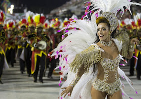 Thousands party on the streets at Brazil’s Rio carnival.