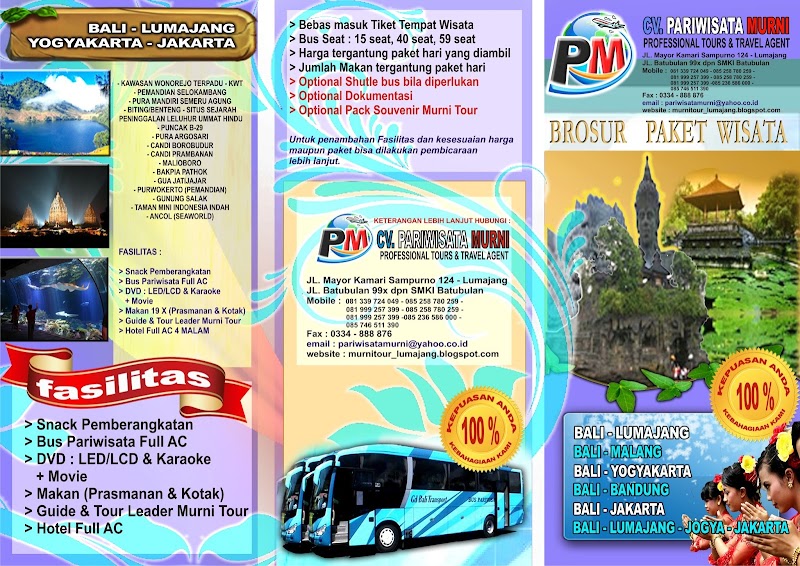 24+ Contoh Leaflet Pariwisata