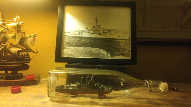 USS Lyman K Swenson in a bottle