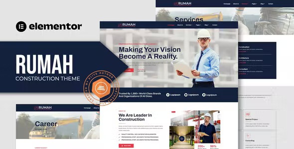 Best Construction Theme Elementor Template Kit