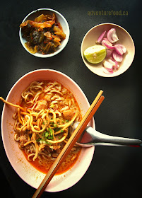 Khao soi noodle soup chiang mai thailand