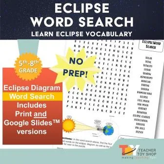 Eclipse Activity Free Eclipse Word Search