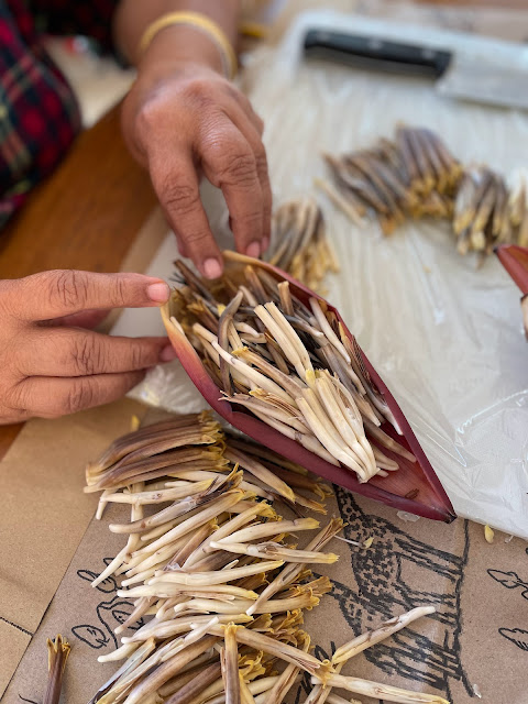 How To Chop Mocha or Banana Blossoms