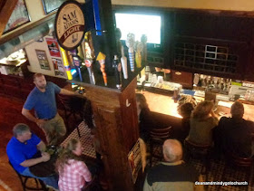 view of the bar from upstairs at McHale's