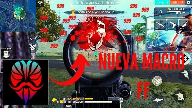 Nueva MACRO MOBILE - 100 % HEADSHOTS FREE FIRE  En Android 2021