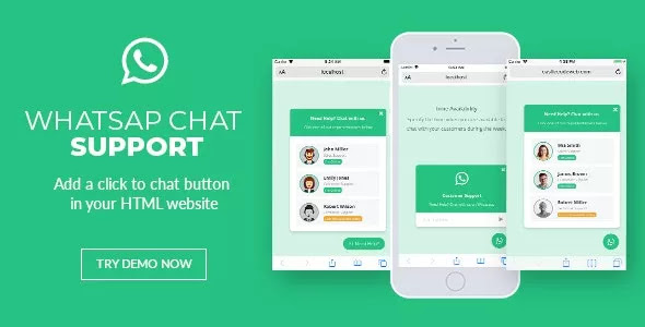 WhatsApp Chat Support - jQuery Plugin (3 July 2021)