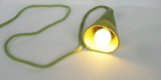 Hand Knitted Lamp