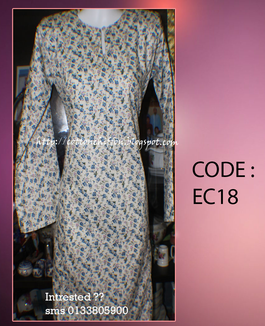  cotton  and chiffon lover Baju  Kurung  Pahang English  