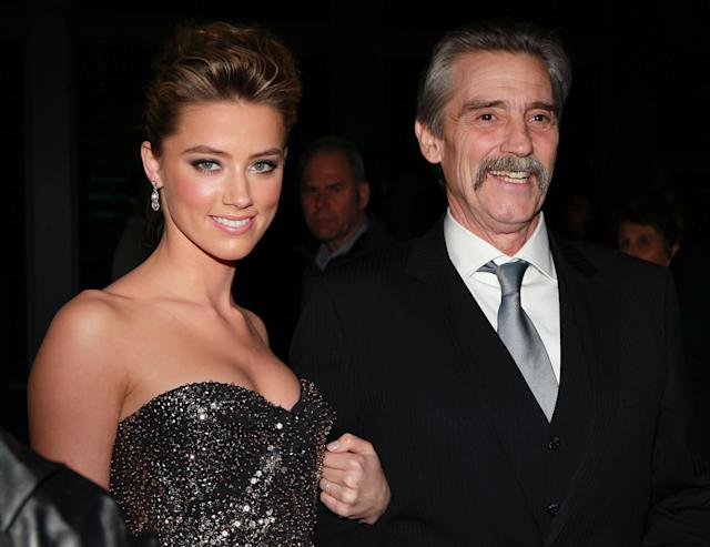Amber Heard with her father, David Heard who owned a small construction company.