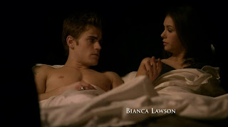 Paul Wesley Shirtless on The Vampire Diaries s1e13