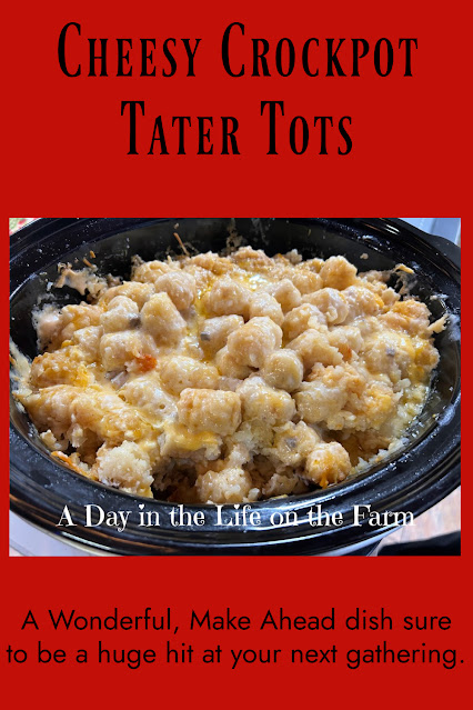 Cheesy Crockpot Tater Tots