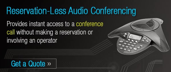 Reservation-Less Audio Conferencing provides instant access to a conference call without making a reservation or involving an operator