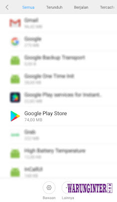 Google Play Store Di Menu Setelan