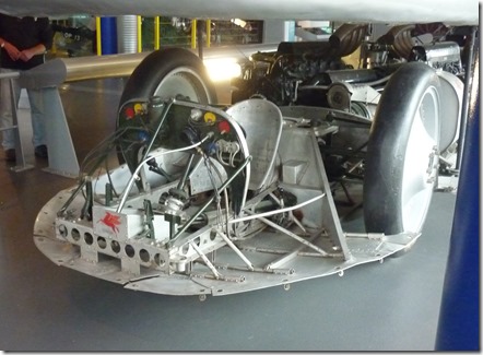 8 cockpit of john cobbs land speed record car