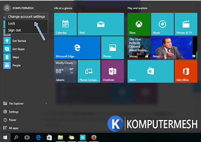 Cara Mengganti Foto Profile (Account Picture) Pada Windows 10 