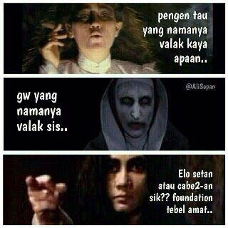 Kumpulan Gambar Meme Valak Lucu The Conjouring 2 Terbaru 