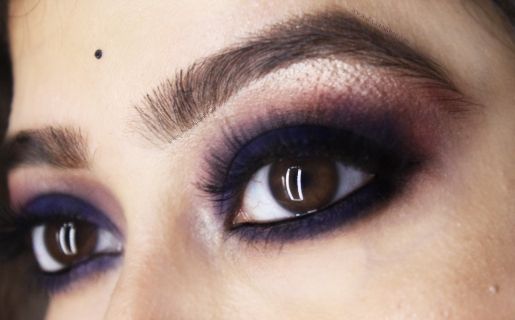 Blue Smokey Eyes With A Festive Touch