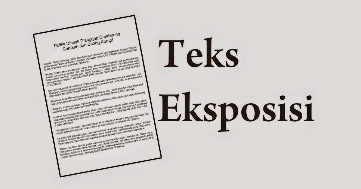 Teks Eksposisi :: Contoh Teks Eksposisi