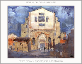 ESGLÉSIA DEL CARME-MANRESA-PINTURA-RUTA IGNASIANA-SANT IGNASI DE LOIOLA-LA LLUM-PINTURES-ESGLÉSIES-CATALUNYA-ARTISTA-PINTOR-ERNEST DESCALS-