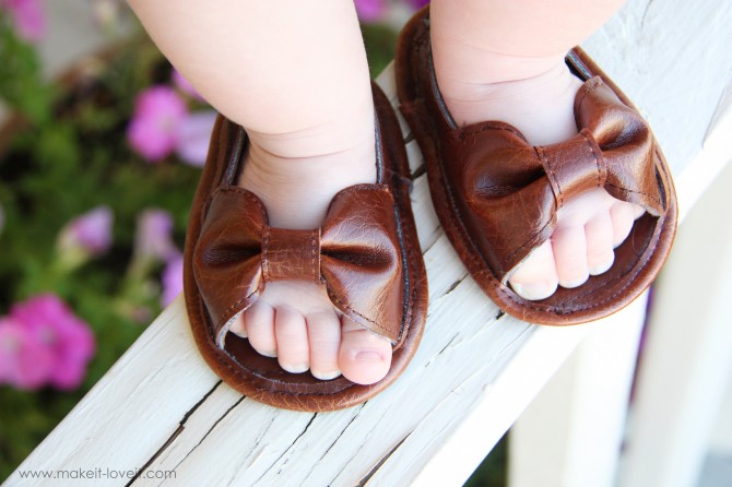Be Different...Act Normal: Leather Baby Sandal Tutorial