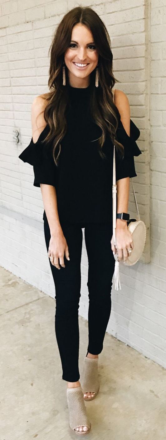 all black everything and nude details