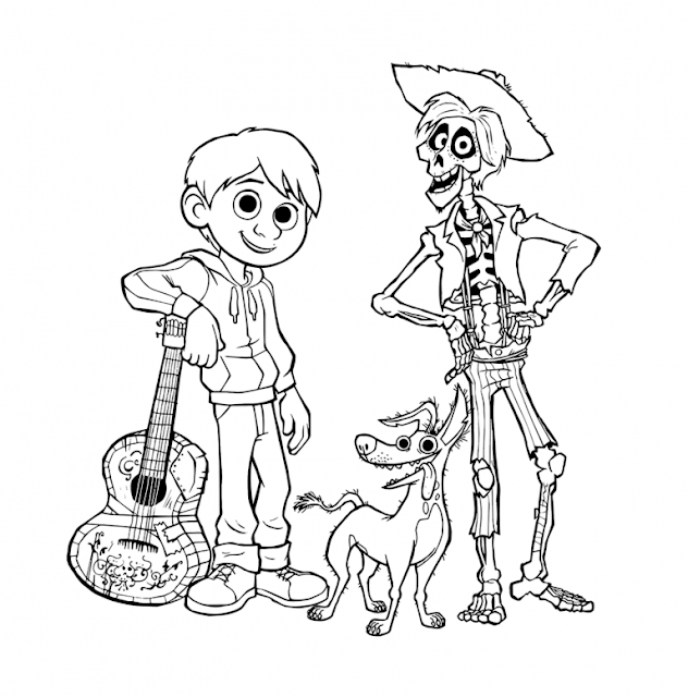 Free Coco coloring page