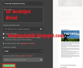 cara membuat mendapatkan backlink issuu dengan dokumen sharing