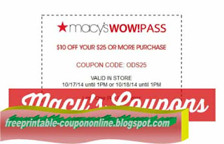 Free Printable Macy's Coupons