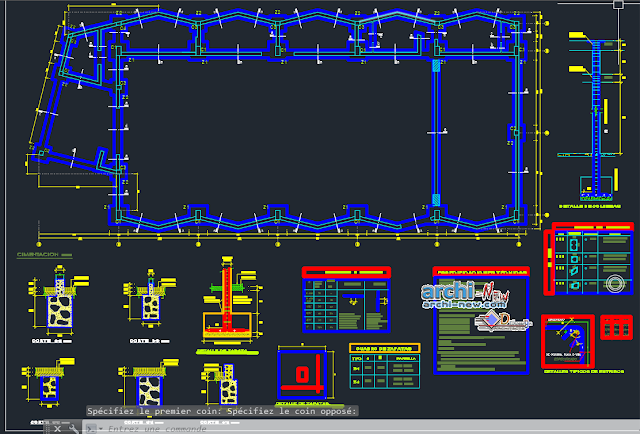 Multipurpose auditorium full project in AutoCAD 