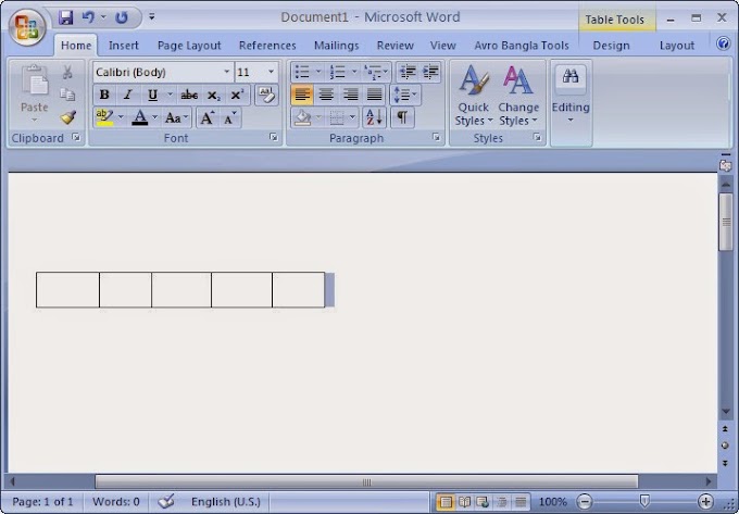 How to Create Table in Word ! Nice tricks