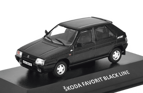 škoda collection de agostini, škoda favorit black line 1:43