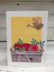 How to make a Window Box Watering Can Card by Becca Glos for @craftsavvy